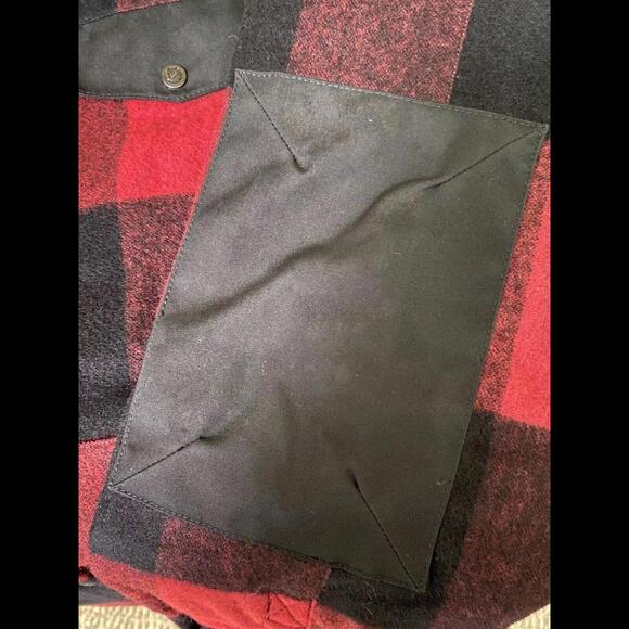Fallj Raven Womens Red-Black Button-Up Flannel Coat Swedish Wool Cozy Sz L NWT - Picture 13 of 15